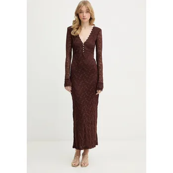 Dámské šaty Šaty Bardot 60239DB hnědá 89X, vel. XXL