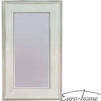 Zrcadlo Zrcadlo široký rám dřevo bílá 90x150 cm 2231