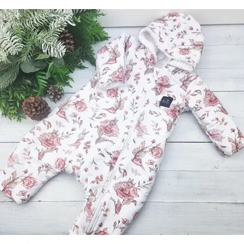 Dětský overall Kulišárny Zimní overal s beránkem BUNNY white VELIKOST: 86