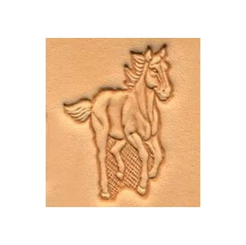 Dětské razítko Tandy Leather 3D raznice Běžící kůň