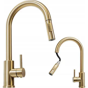 Vodovodní baterie Kuchyňská baterie stojánková TePe Julia zlatá
