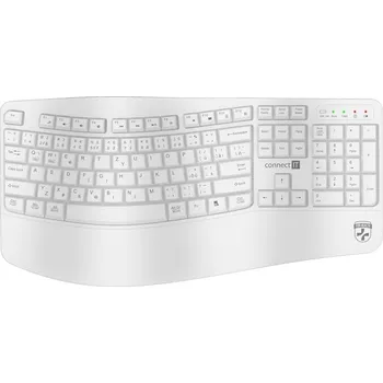 Klávesnice Klávesnice Connect IT For Health ErgoOffice, CZ/SK layout - bílá