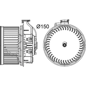 Autodíl Vnitřní ventilátor MAHLE AB 260 000P