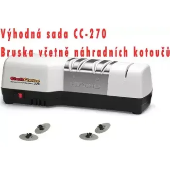 Chef's Choice | CC-270, SADA Brusiče nožů včetně náhradních kotoučků, CZ DISTRIBUCE (Chef's Choice Elektrický brusič nožů CC-270)