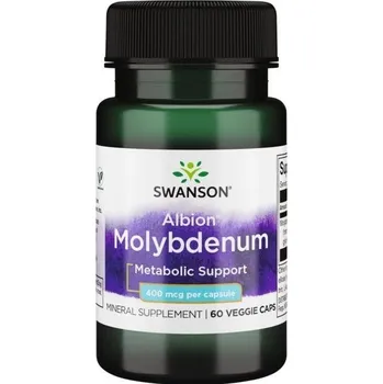 Swanson Albion Molybden chelát, 400 ug, 60 rostlinných kapslí