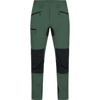 Pánská móda Pánské softshellové kalhoty Haglöfs Mid Slim Long - zelená/černá Velikost: 58