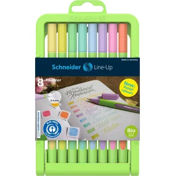 SCHNEIDER Liner Schneider Line-Up 0,4 pastel - sada 8 ks 609525