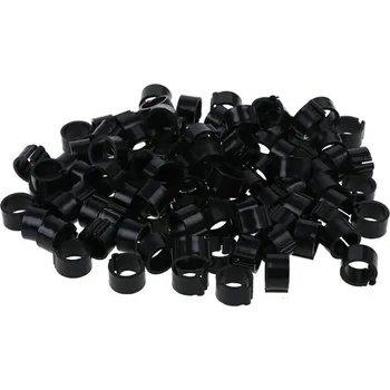 Chov hospodářského zvířete Kroužky zámkové plast 16 mm, černá