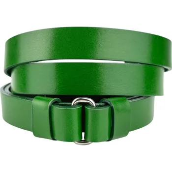 Opasek Kožedělník Emily opasek - zelený Dámský kožený opasek k šatům