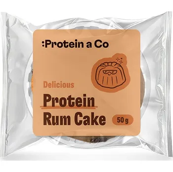 Sportovní výživa ProteinaCo Proteinový rumový dortík s čokoládovými kousky - 50 g