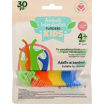 Zubní nit SETABLU Dentální nit s držátkem pro děti 4+ 30ks