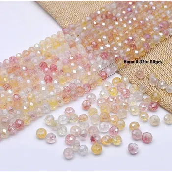 Korálek 50 ks Luxusní barevné korálky skleněné 8mm | šperky - A