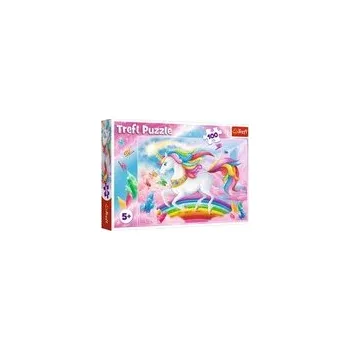 Puzzle Puzzle V křišťálovém světě jednorožce 100 dílků 41x27,5cm v krabici 29x19x4cm