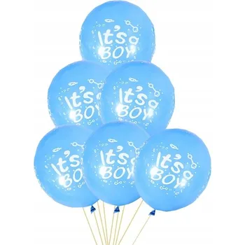 Balónek Latexové balónky IT'S A BOY 6 Ks 30 cm DÍTĚ OSLAVA PARTY BABY SHOWER