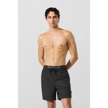 Pánské plavky PLAVKY KARL LAGERFELD HOTEL KARL CREST MEDBOARDSHORT BLACK