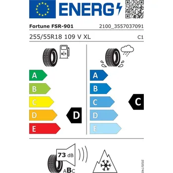 Zimní osobní pneu Zimní pneumatika Fortune FSR-901 255/55R18 109 V s přilnavostí na sněhu (3PMSF)