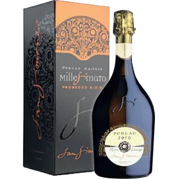 Dárkový balíček Prosecco Millesimato DOC Brut Nature PERLAE ZERO objem 0,75L Zero v krabici