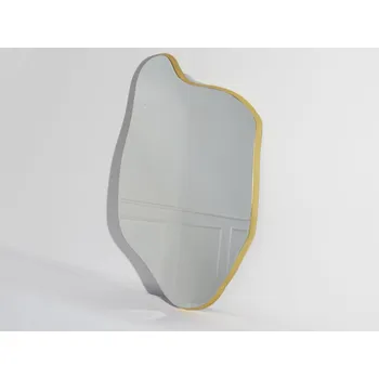 Zrcadlo Zlaté zrcadlo organického tvaru 76x117 23F-1194