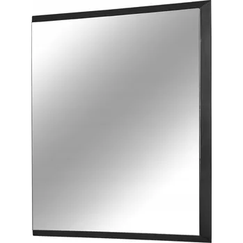 Zrcadlo Fazetové zrcadlo v černém rámu 80x100 12F-390