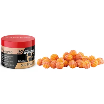 Boilies MatchPRO NÁSTRAHA 3D WORMS WAFTERS DUO PELLET 10mm 20g