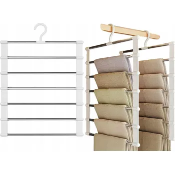 Věšák SKLÁDACÍ VĚŠÁK NA KALHOTY ŠETŘÍCÍ MÍSTO, SADA 2 KS