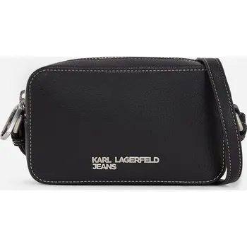 Módní doplněk TAŠKA KARL LAGERFELD JEANS KLJ METAL LOGO SM CAMERA BAG BLACK