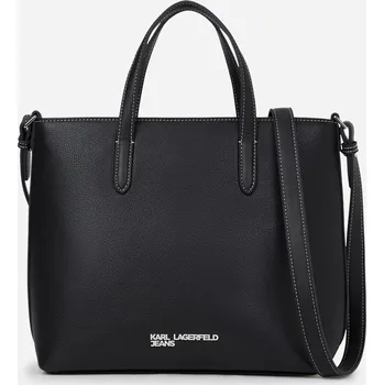Kabelka KABELKA KARL LAGERFELD JEANS KLJ METAL LOGO MINI TOTE BLACK
