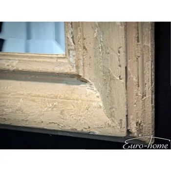 Zrcadlo Zrcadlo v bílém dřevěném rámu 70x90 cm 2852