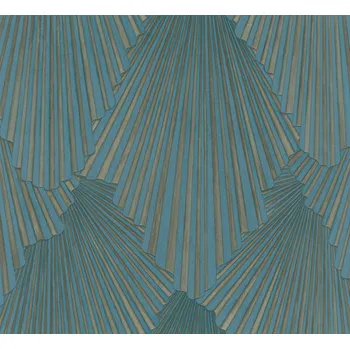 Marburg Vliesová tapeta na zeď, zeleno-zlatá, grafický vzor, 35850, Papis Loveday Fashion Icon, Marburg, velikost 10,05 x 0,7 m