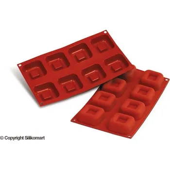 Nádoba na pečení SILIKOMART SILIKONOVÁ FORMA (TERAKOTA) - SAVARIN ČTVEREC 73 ml