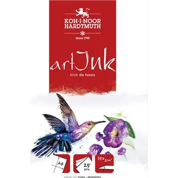 Dětské zboží Blok do tuszu A4 350g Art Ink(25 kartek), Koh-I-Noor