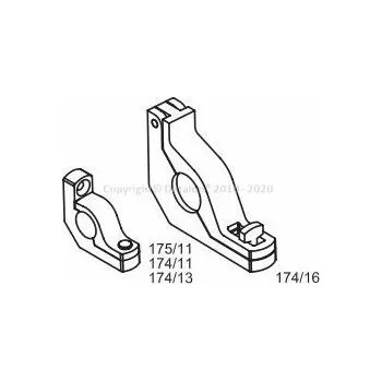 Zámek na kolo 78410 174/11 Úchytový zámek -B- 11mm/Mosaz/