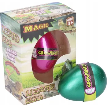 Figurka Rostoucí Ještěrčí Figurky ve Vejci 6,5 cm - Sada 12 ks v Různých Barvách