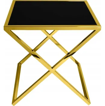 Konferenční stolek Stolek Euro-Home čtvercový 50 x 50 x 50 cm zlatý