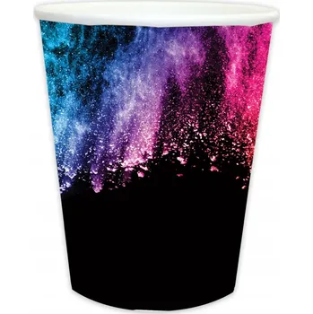 Party nádobí Kelímky Neon 250 ml na Silvestra Narozeniny 6 Ks.