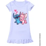 Lilo & Stitch Dívčí noční košilka - "Lilo a Stitch" Barva: Bílá, Velikost: 110