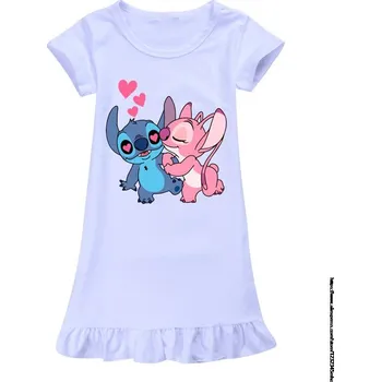 Dívčí pyžamo Lilo & Stitch Dívčí noční košilka - "Lilo a Stitch" Barva: Bílá, Velikost: 110