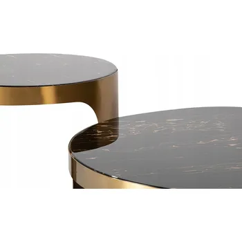 Konferenční stolek Konferenční stolek Euro-Home kulatý 80 x 80 x 40 cm zlatý