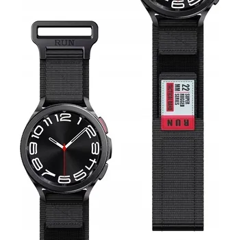 Řemínek na hodinky Řemínek e-smart24 pro Xiaomi 22mm černý