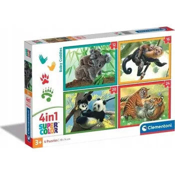 Puzzle Puzzle 4v1 Super Barva Baby Cuddles Clementoni 21532