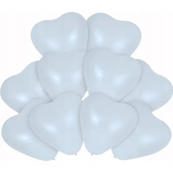 Obraz Balónek bílý srdce na vzduch nebo helium 30 cm