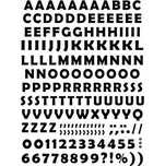 Samolepky papírové - ABC