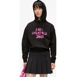 MIKINA KARL LAGERFELD JEANS KLJ REG GRAFFITI HOODIE BLACK