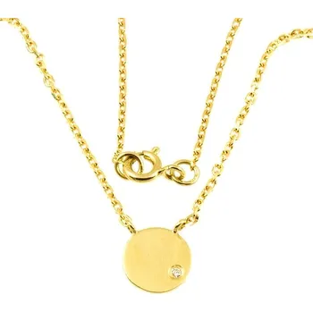 Náhrdelník ŠPERKY-NM, Dámský náhrdelník s briliantem 958 Průměr ozdoby: 9mm