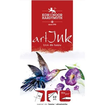 Set školních potřeb Blok do tuszu A6 350g Art Ink (25 kartek), Koh-I-Noor