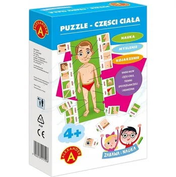 Puzzle Zábava a učení. Puzzle - Části těla. Nakladatelství Alexander