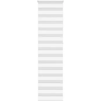 vidaXL Zebra roleta bílá 60x230 cm šířka látky 55,9 cm polyester