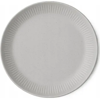 Talíř JÍDELNÍ TALÍŘ PLYTKÝ KULATÝ KERAMICKÝ ZELENÝ Ø 22 cm ELEGANTNÍ