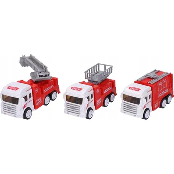 autíčko Hasičské auto s pohonem setrvačníkem, 12 cm, pro děti od 3 let, 3 barevné v