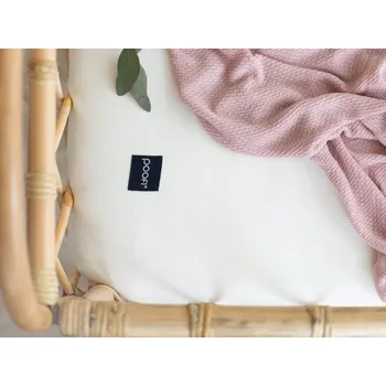 Prostěradlo Poofi Prostěradlo do postýlky/přistýlky 90x53 cm, barva: smetanová